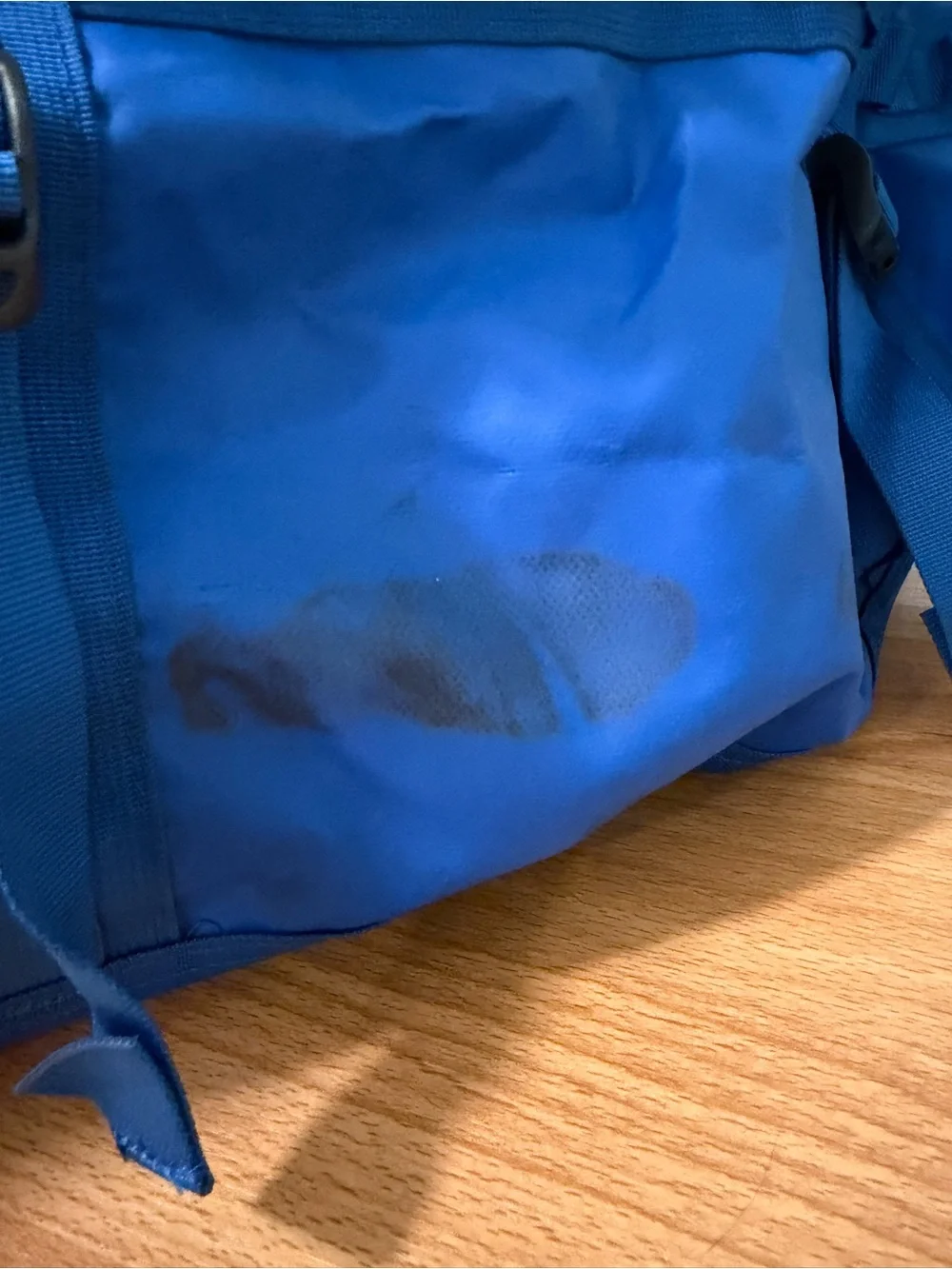The North Face Blue Basecamp M 71L Duffle Bag